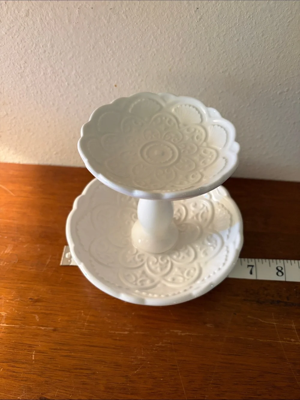 Target White Two-Tier Ceramic Jewelry Stand